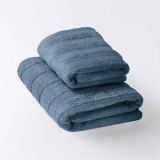 Полотенце Авеню сине-серое