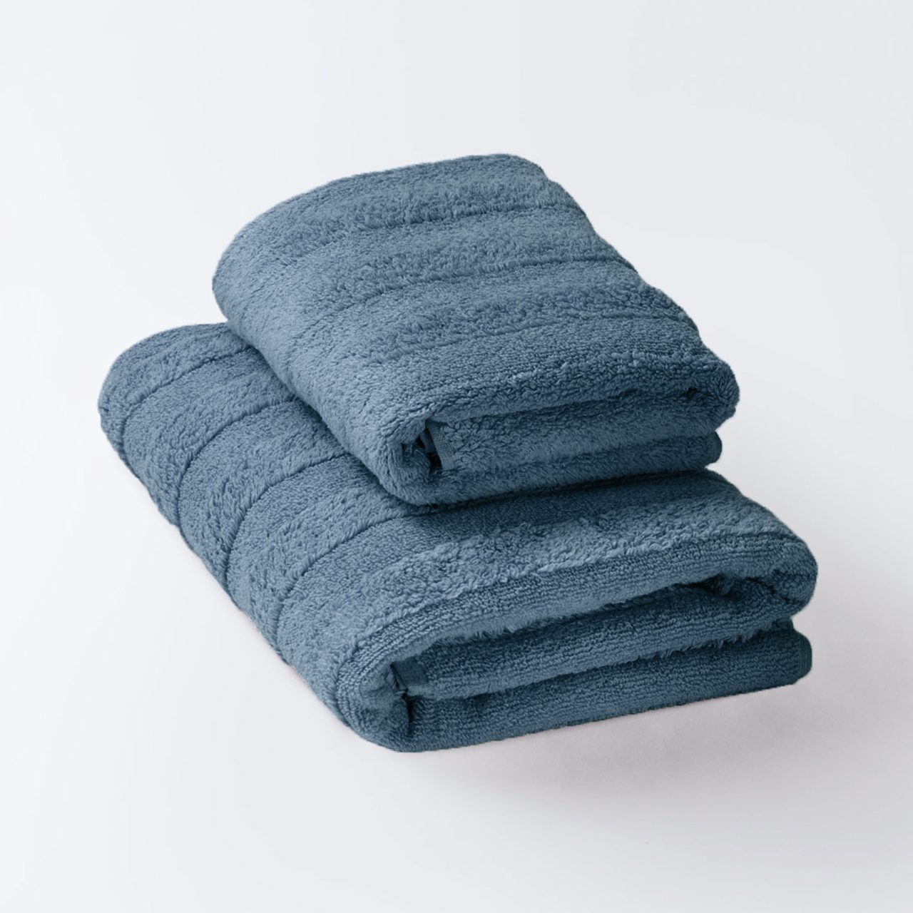 Полотенце Авеню сине-серое