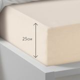 Простыня на резинке Трикотажная чайная роза