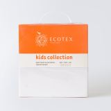 Детская простыня на резинке Трикотажная белая