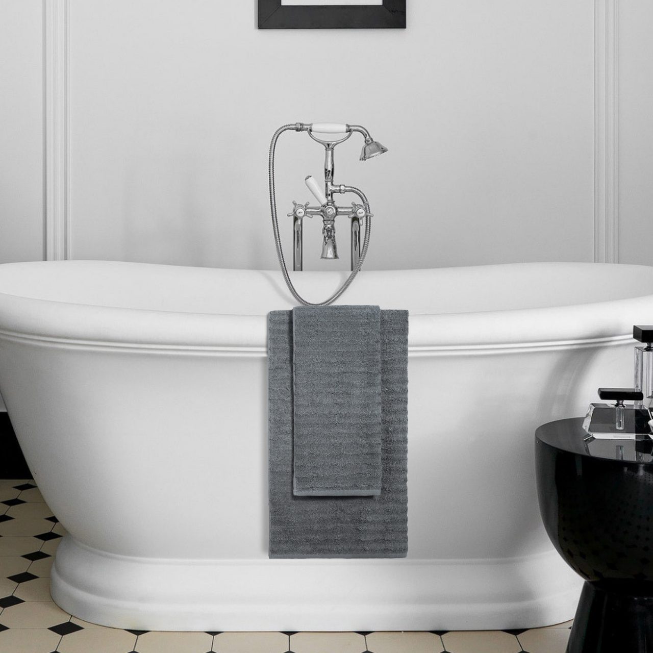 Полотенце Волна антрацит