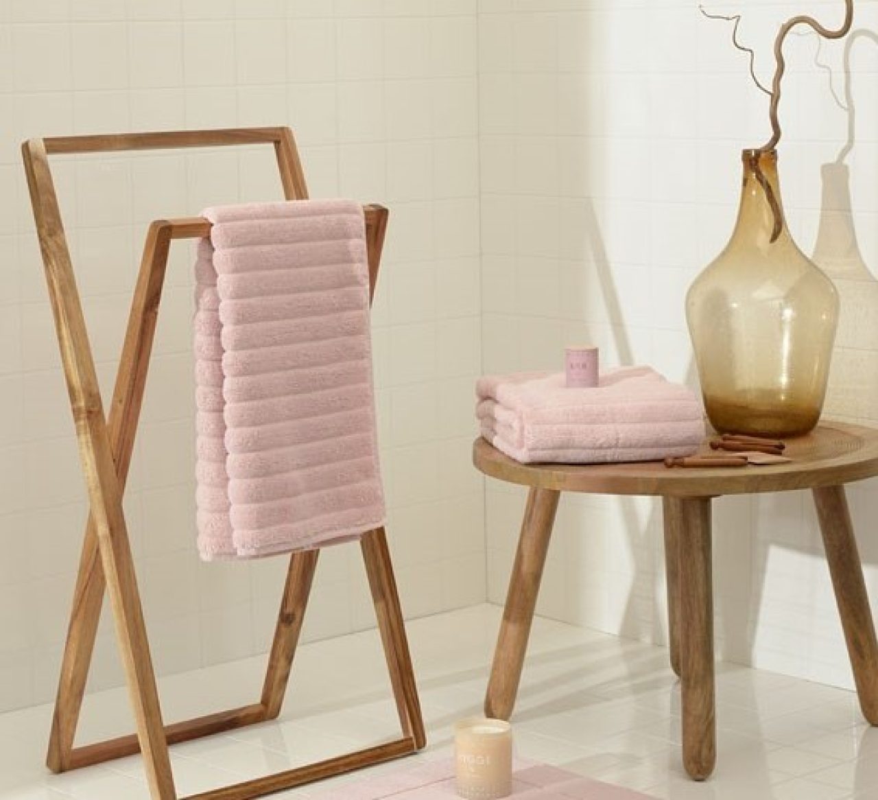 Полотенце Лайфстайл светло-розовый