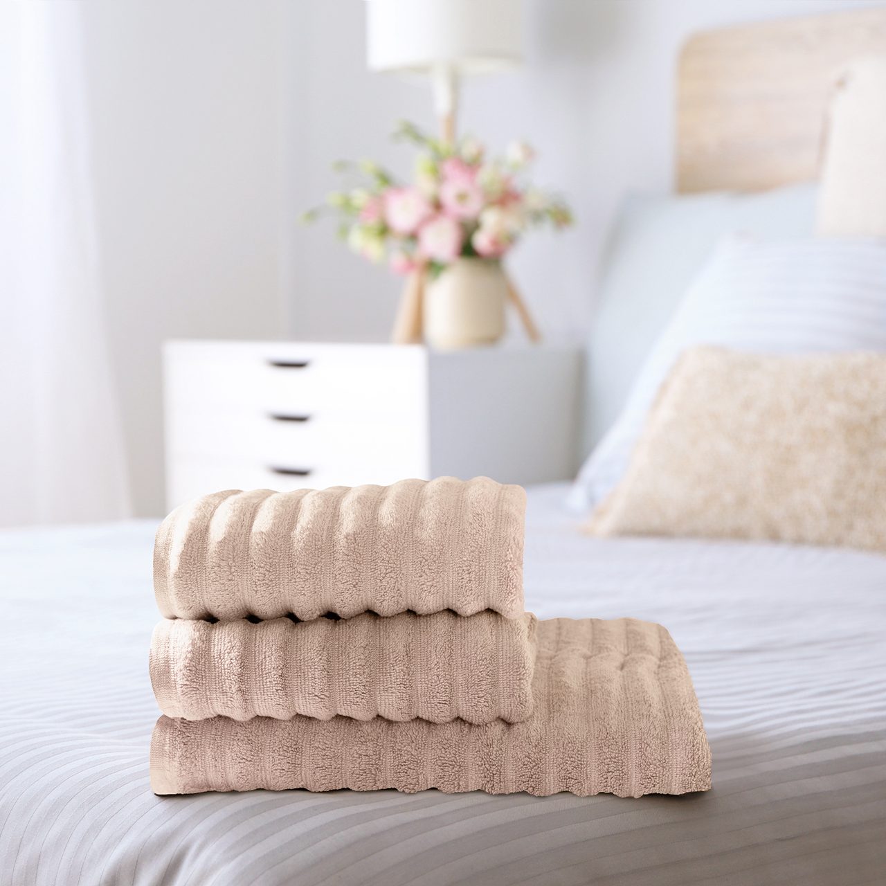 Набор полотенец Лайфстайл светло-розовый