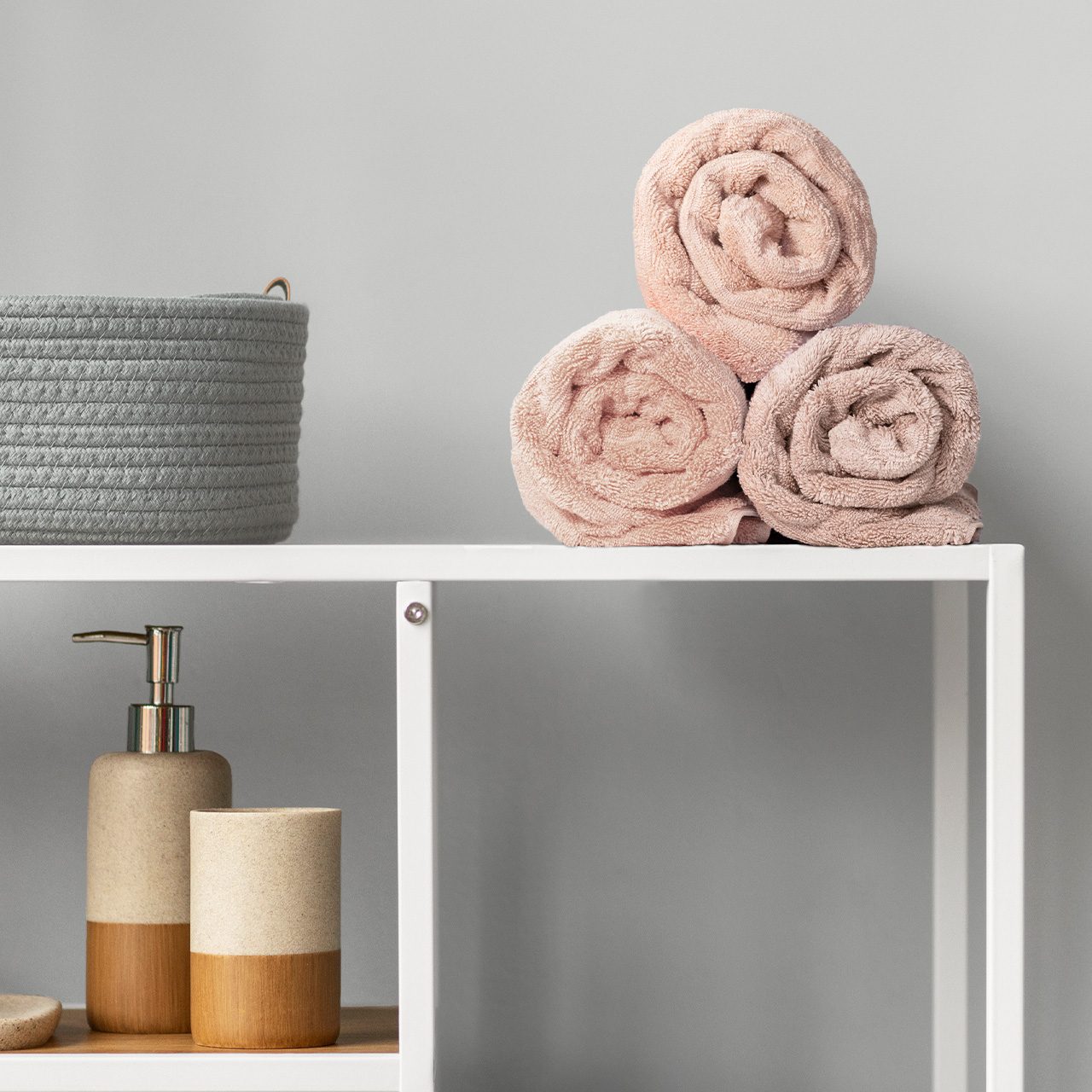 Набор полотенец Лайфстайл светло-розовый