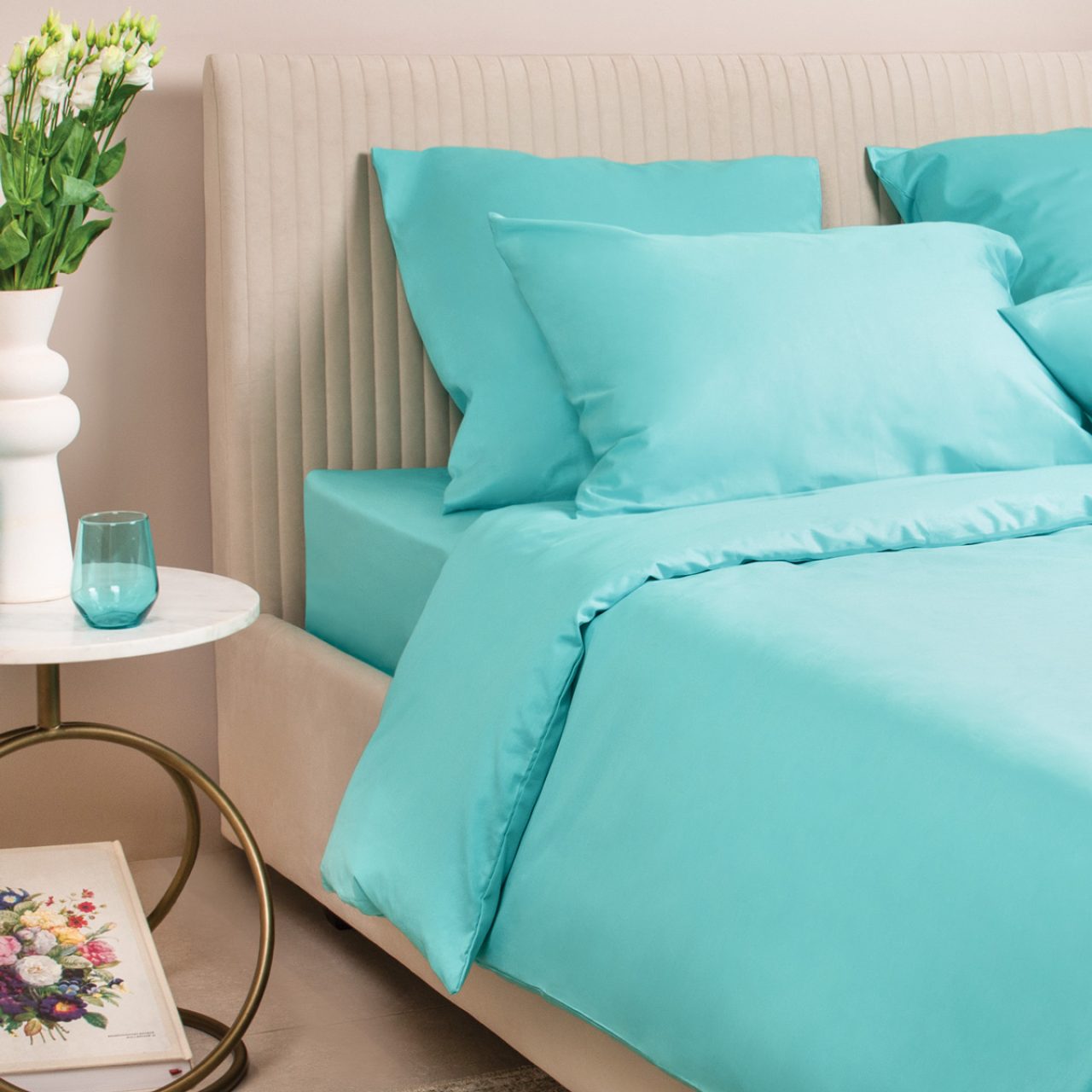 Постельное белье Моноспейс бирюзовый