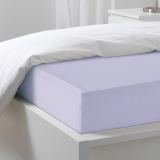 Простыня на резинке Трикотажная сиреневая