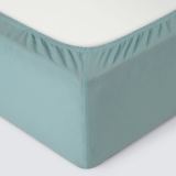 Простыня на резинке Трикотажная голубая ель