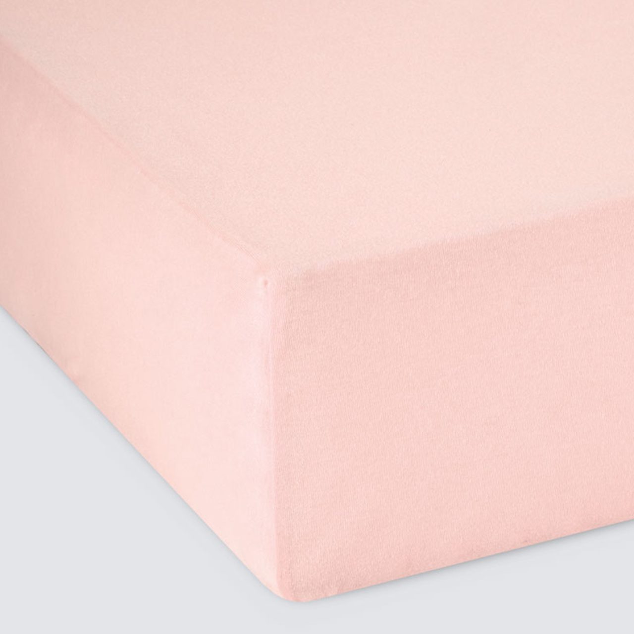 Простыня на резинке Трикотажная розовая