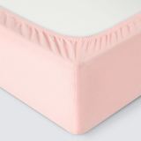 Простыня на резинке Трикотажная розовая