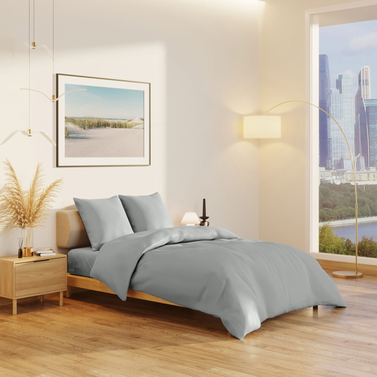 Постельное белье Love colors серый