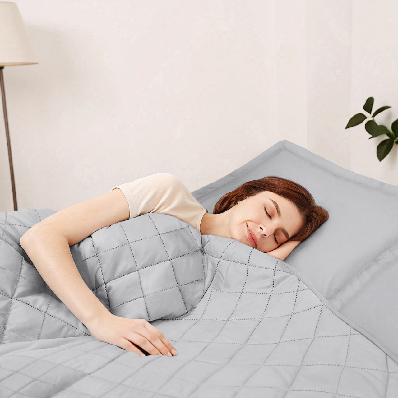 Спальный комплект Моноспейс с одеялом серый