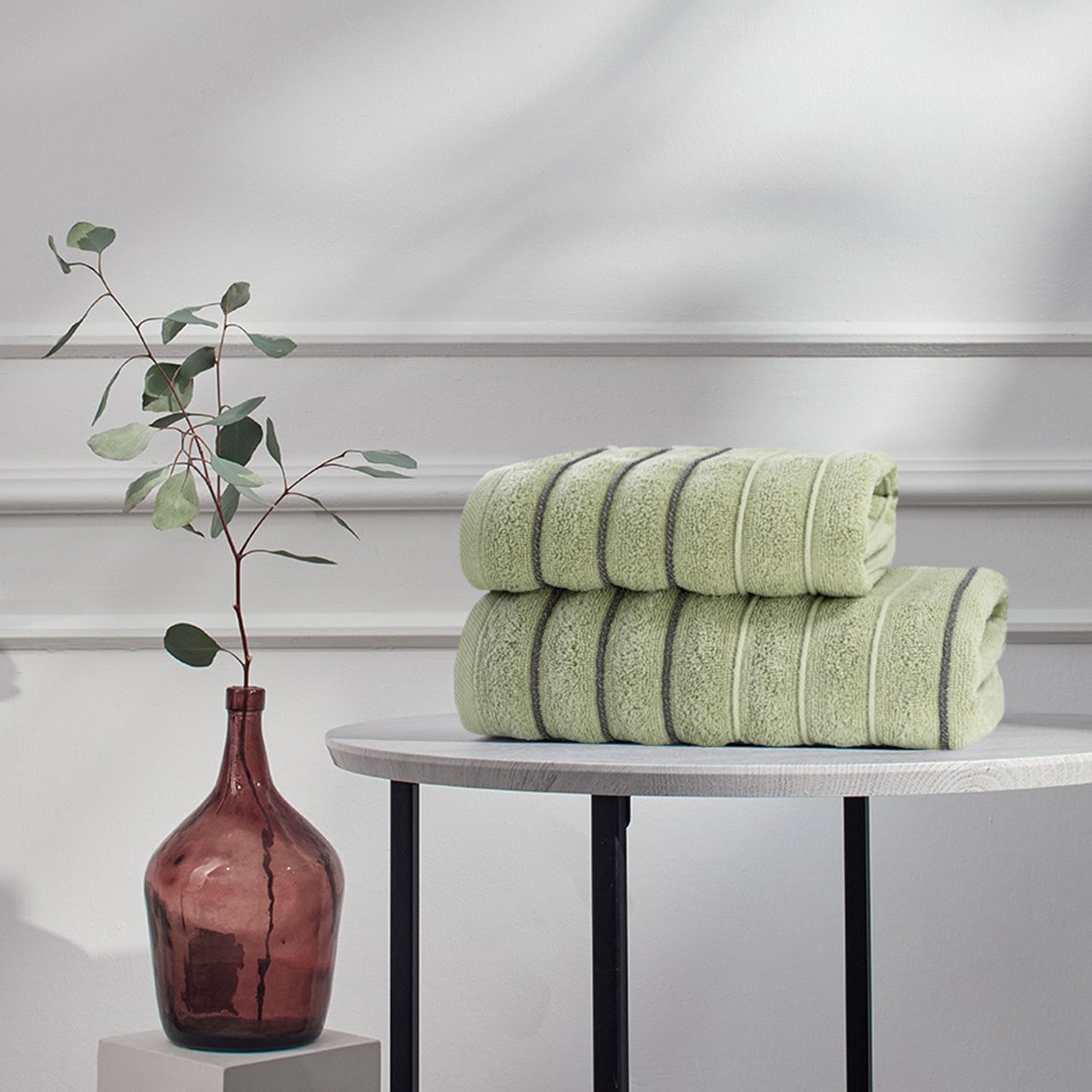 Полотенце Люкс оливковый