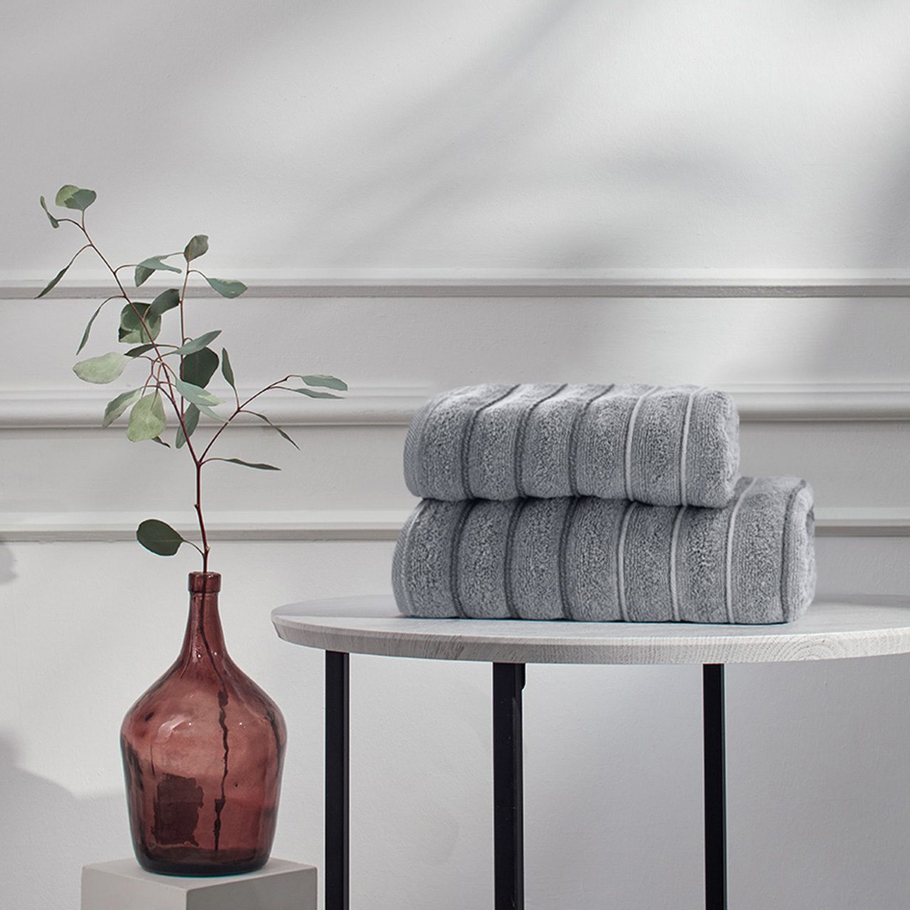 Полотенце Люкс серый